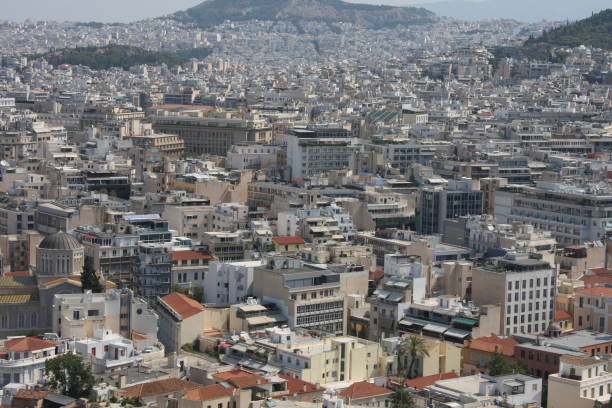 istock Aerial view of Athens, Greece. 823268232