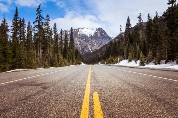 rainy pass in north cascades national park - north cascades national park washington state northern cascade range mountain pass stock-fotos und bilder