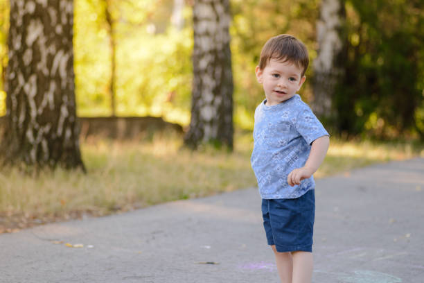 Cheerful child in the park