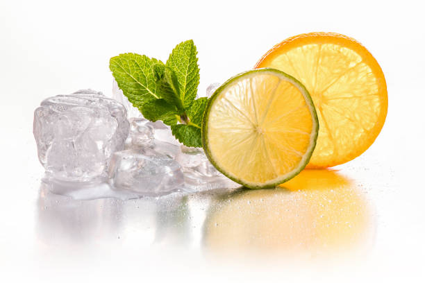 Ice, Lime & Orange stock photo