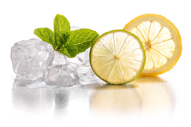 Ice, Lime & Lemon stock photo