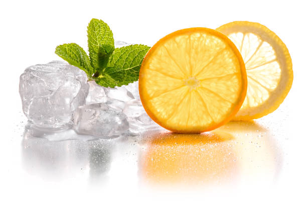 Ice, Lemon & Orange stock photo