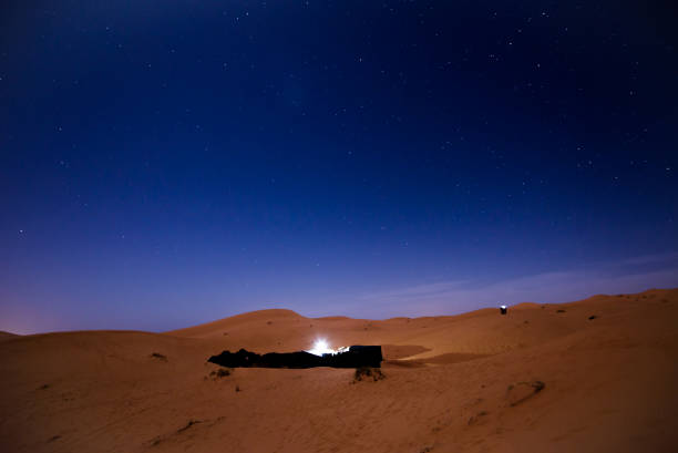 istock Stars at night over the dunes, Morocco 823289182