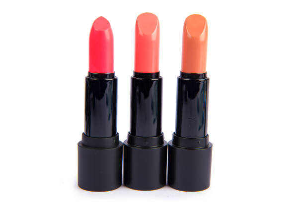 istock Colorful set of lipstick isolated on white. 823297320