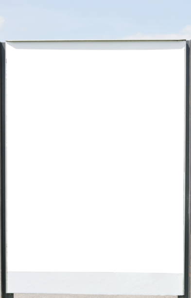 istock white advertising board structure on street 823300878