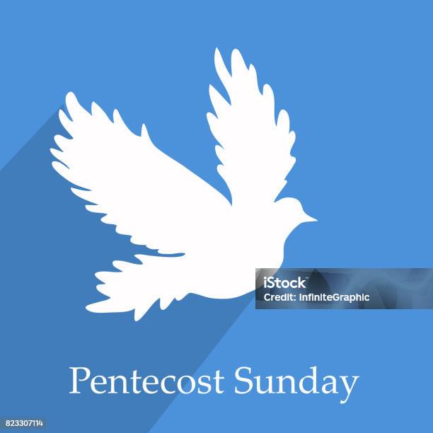 Illustration Of Pentecost Sunday Background Stock Illustration - Download Image Now - Abstract, Catholicism, Celebration