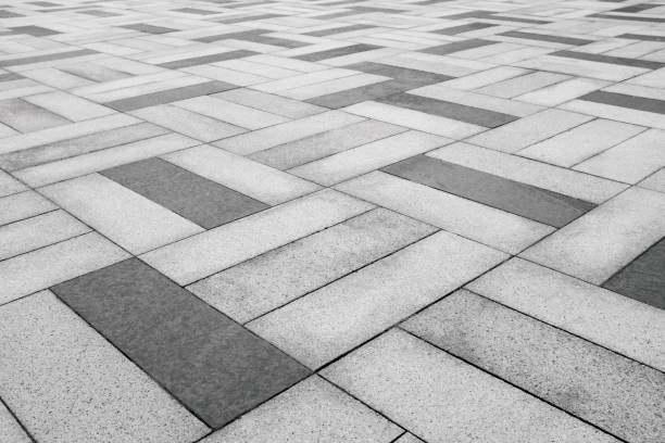 tło z kamiennej podłogi teksturowane - sidewalk brick patio floor zdjęcia i obrazy z banku zdjęć