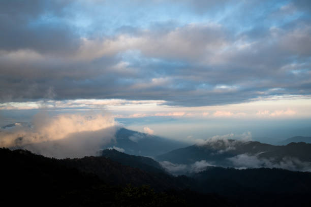 istock Dramatic landscape with colorful from sunlight at Sandakphu 823319980