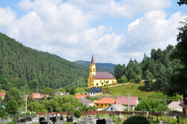 istock Typical slovakian village 823327650
