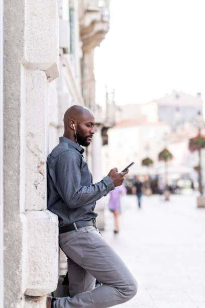 istock The businessman enjoys good music 823328092