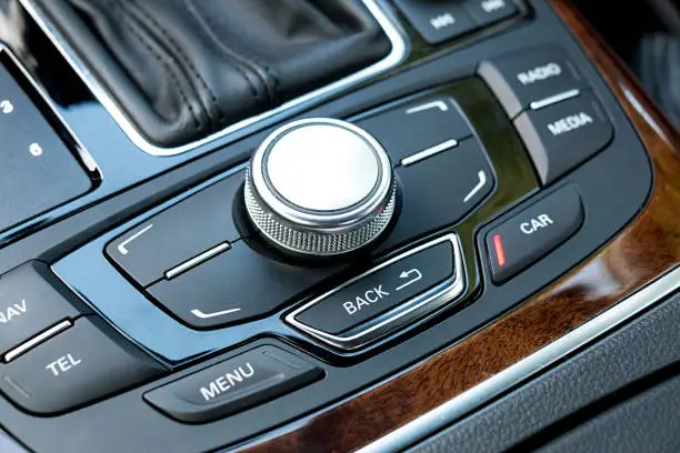 Luxury Car Dashboard Control Buttons