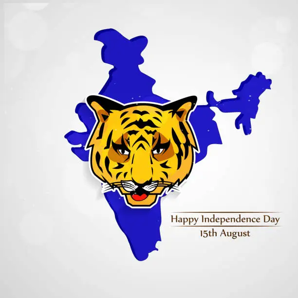 Vector illustration of illustration of India Independence day background