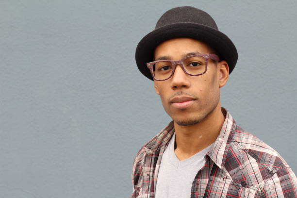 istock Man with Fedora hat and eye glasses 823339808
