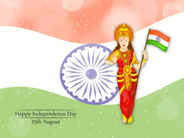 Vector illustration of illustration of India Independence day background