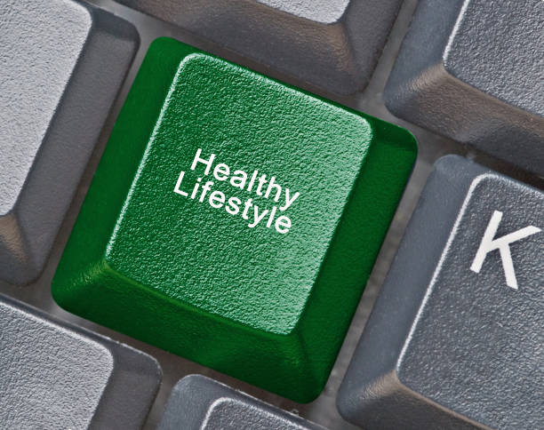 istock Keyboard with hot key for healthy lifestyle 823345084