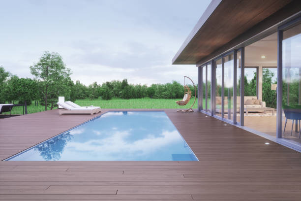 istock Modern Luxury Villa With Swimming Pool 823349166