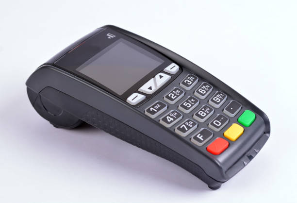 istock POS Payment GPRS Terminal, isolated on white 823353692
