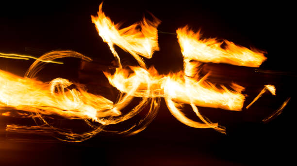 istock Abstract background of flame on fire show 823386304