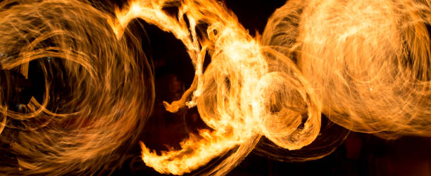 istock Abstract background of flame on fire show 823387120