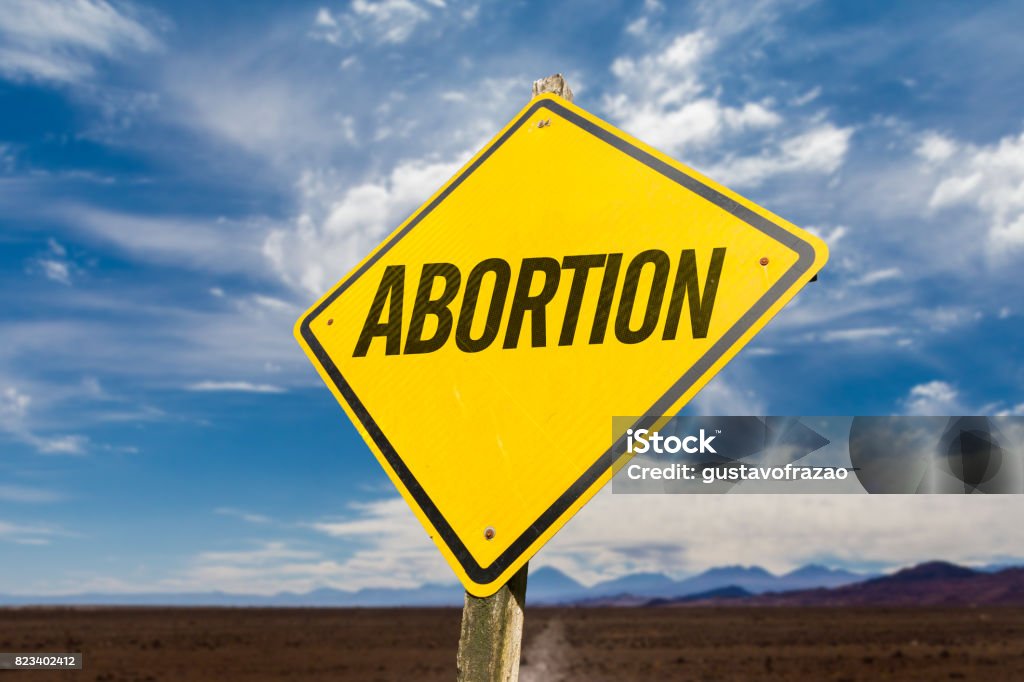 Abortion Abortion road sign Abortion Stock Photo