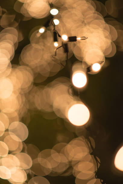 Background of blurred lights bokeh