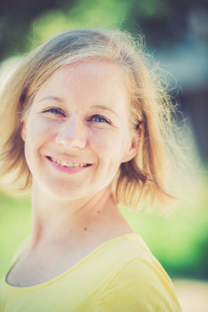 istock Caucasian woman outdoors portrait 823403132