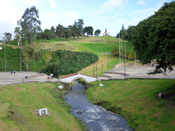 Puente de Boyaca, where Colombian Indepenedence was won Puente de Boyaca, the site of the famous Battle of Boyaca where the army of Simon Bolivar, with the help of the British Legion, secured the independence of Colombia boyacá department photos stock pictures, royalty-free photos & images