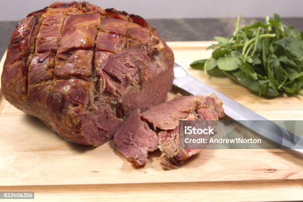 Gammon Joint Stock Photo - Download Image Now - Bacon, Baked, Cooked