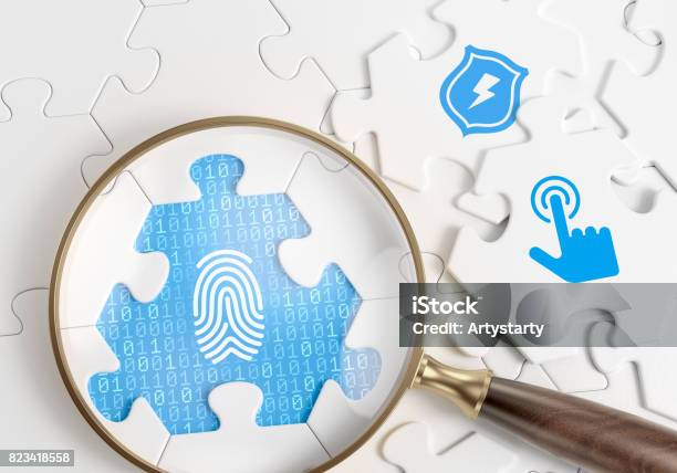 Biometric Verification Stock Photo - Download Image Now - Coordination, Medical Scanner, Network Security