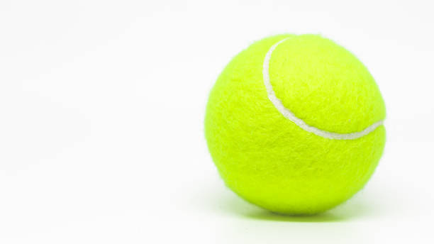 istock Tennis ball on white background. 823424348