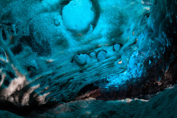 istock Blue ice cave view during winter in Jokulsarlon, Iceland 823436654