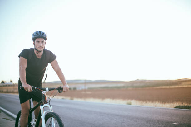istock Man riding a mountain bike 823437322
