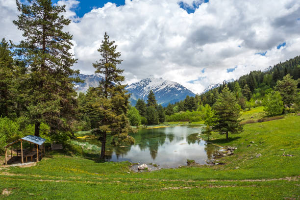 istock Lake in the mountains, Upper Svaneti. Georgia 823447062