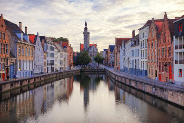 istock Water channel in Bruges 823451056
