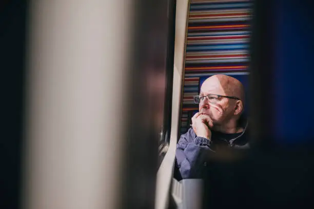 Photo of Man On A Train In Amsterdam