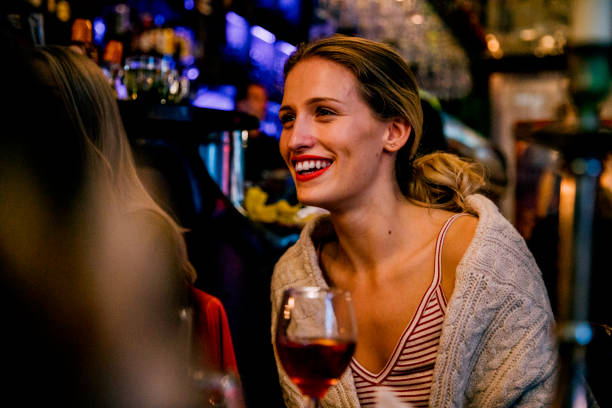 istock Young Woman Out Enjoying Her Wine 823470466