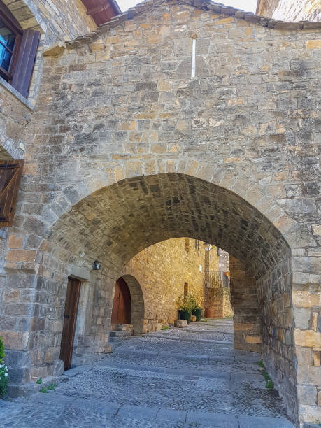 istock Medieval village of the Pyrenees Ainsa, Spain 823487172