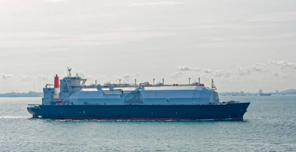 istock LNG tanker is passing by Singapore Strait. 823510304