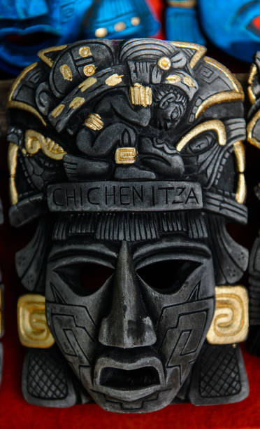 istock Mask, Authentic handcraft souvenirs of maya civilisation 823515156
