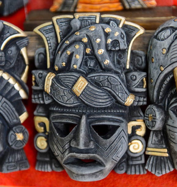 istock Mask, Authentic handcraft souvenirs of maya civilisation 823515178