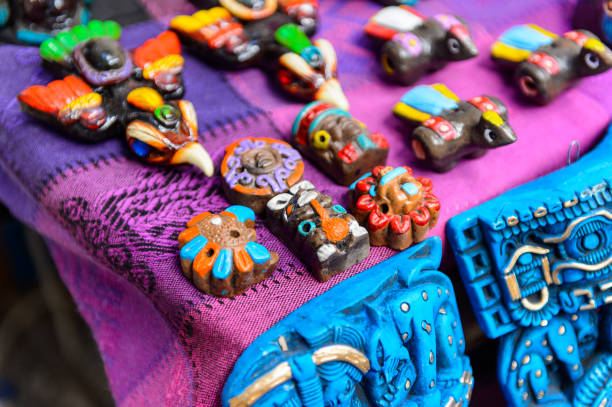istock Authentic handcraft souvenirs of maya civilisation 823515382