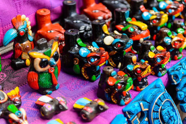 istock Authentic handcraft souvenirs of maya civilisation 823515388