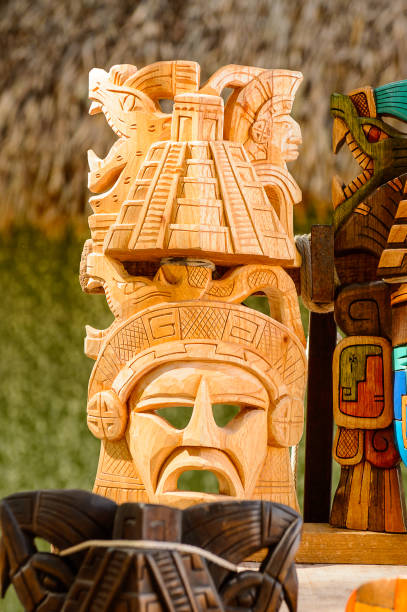 istock Mask, Authentic handcraft souvenirs of maya civilisation 823515588