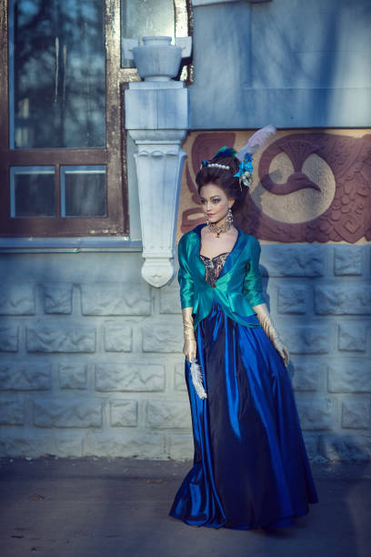 istock Beautiful caucasian girl dressed in rococo style 823521074