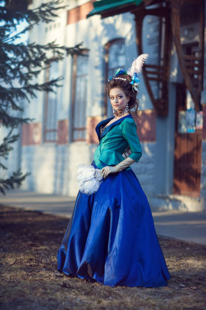 istock Beautiful caucasian girl dressed in rococo style 823521076
