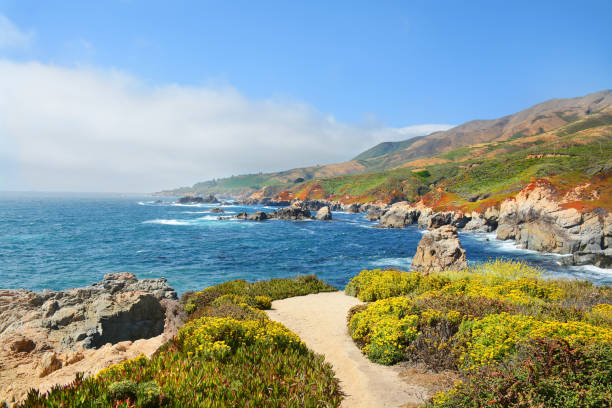istock Beautiful coastal mountains landscape. 823542184