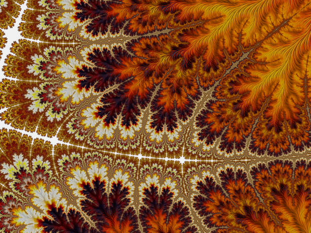 istock High resolution multi-colored fractal background, which patterns remind those of Autumn leaf colors. 823547276