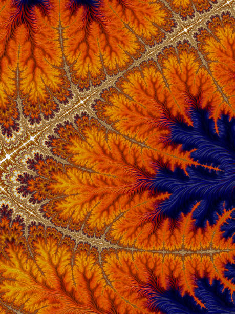 istock High resolution multi-colored fractal background, which patterns remind those of Autumn leaf colors. 823547278