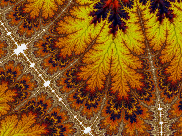 istock High resolution multi-colored fractal background, which patterns remind those of Autumn leaf colors. 823547414