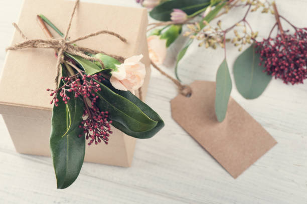 istock Hand crafted gifts and tag 823585812